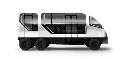 Futuristic Electric Bus
